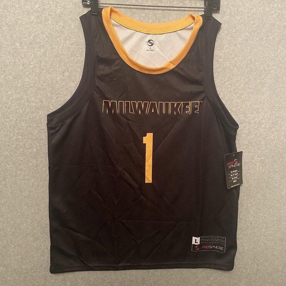 UW Milwaukee Panthers Basketball jersey NCAA Men's Large Number 1